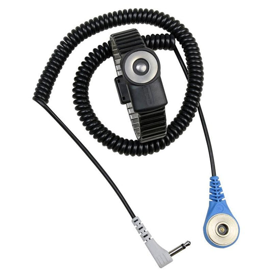 Desco 19903 Magsnap 360 Dual - Wire Metal Expansion Wristband, Small W/12' Coil Cord - KEM - TRON INC.