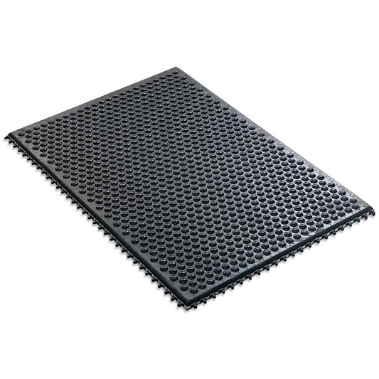 Desco 40931 Conductive Ergonomic Rubber Interlocking Floor Matting Section, 36" X 48" X .50" Thick - KEM - TRON INC.