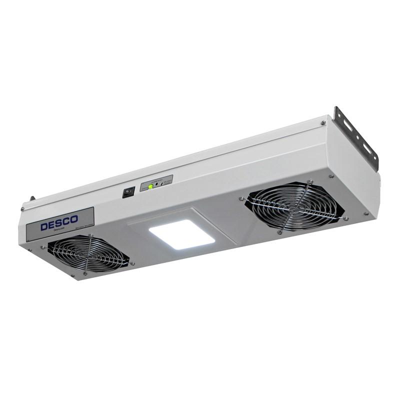Desco 60467 Chargebuster Overhead Ionizer With Led Light, 2 - Fan, 120Vac - KEM - TRON INC.