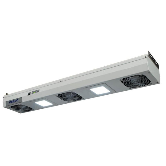 Desco 60468 Chargebuster Overhead Ionizer With Led Lights, 3 - Fan, 120Vac - KEM - TRON INC.