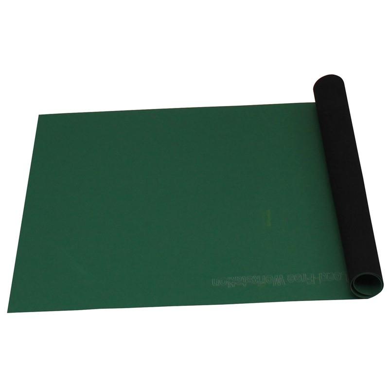 Desco 66469 Statfree T2 Plus Dissipative Dual Layer Rubber Roll, 30" X 40' | Green - KEM - TRON INC.