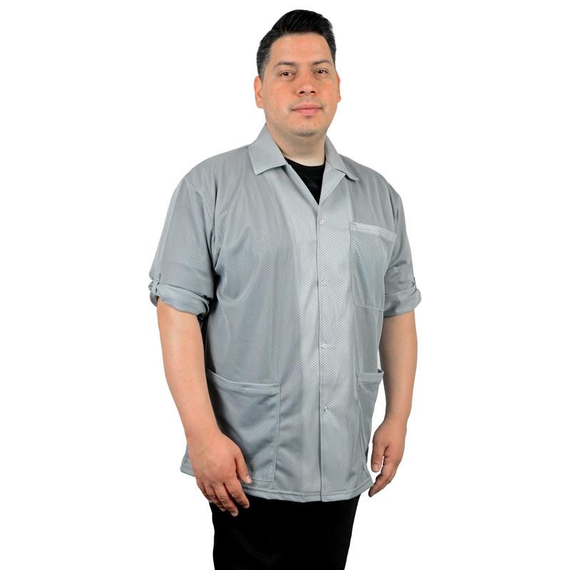 Desco 74325 Statshield Smock, Jacket W/Convertible Sleeves, Grey, 2X - Large - KEM - TRON INC.