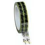 Desco 79277 Wescorp Clear Clear Anti - Static Cellulose Tape With Esd Symbols & Yellow Stripes 1" X 72 Yds - KEM - TRON INC.