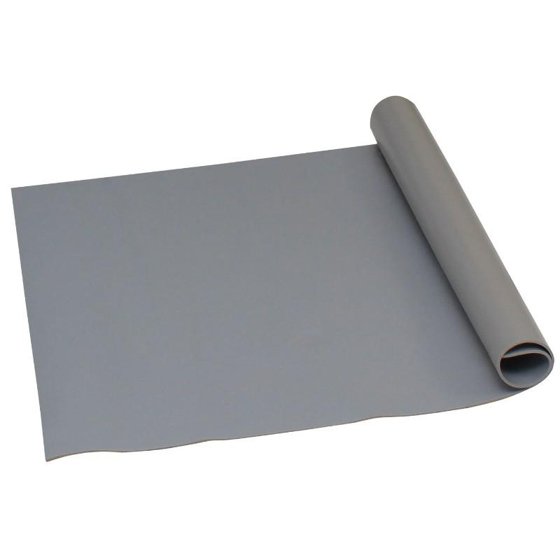 Desco Industries 42517 - Statfree Z2 Dissipative 3 - Layer Vinyl Mat Roll, Gray, 30 in x 50 ft x .125 in - KEM - TRON INC.