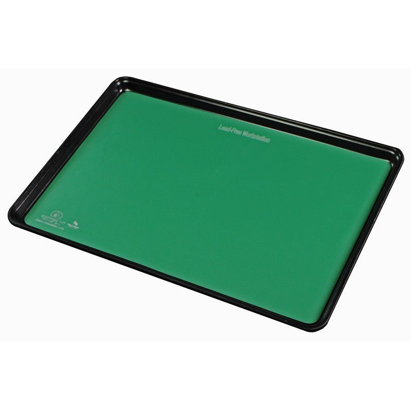 Desco Industries 66467 Statfree T2 Plus Dissipative Dual Layer Rubber Tray Liner, Green, 16 in x 24in x .060 in with .750 in Radius Corners - KEM - TRON INC.
