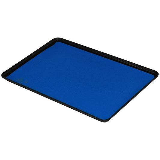 Desco Industries 66485 Statfree HJ Dissipative Dual Layer Rubber Dissipative Tray Liner, 16 in x 24 in x .080 in with .750 in Radius Corners, Blue - KEM - TRON INC.