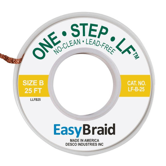 Easy Braid LF - B - 25 One - Step Lead - Free No Clean Braid .050", 25' Spool - KEM - TRON INC.