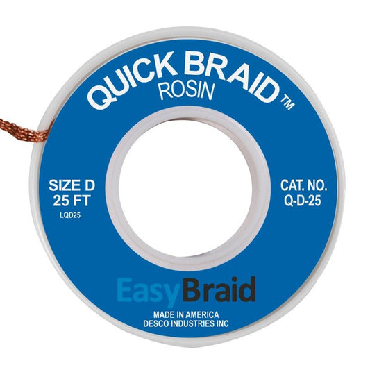 Easy Braid Q - D - 25 Quick Braid .100", 25' Spool - KEM - TRON INC.