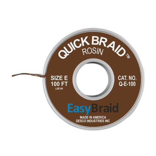 Easy Braid Q - E - 100 Quick Braid .125", 100' Spool - KEM - TRON INC.