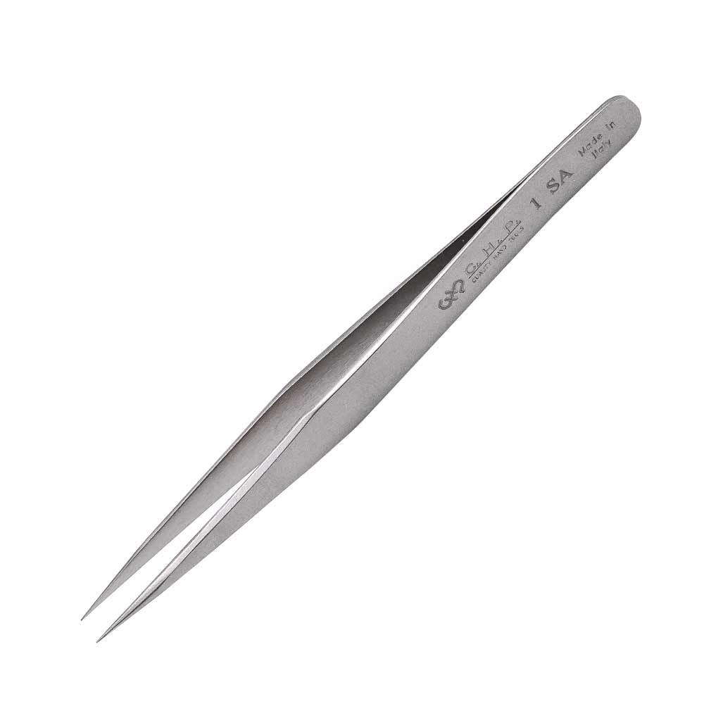 Hakko 1 - SA Sharp Point Tweezers - KEM - TRON INC.