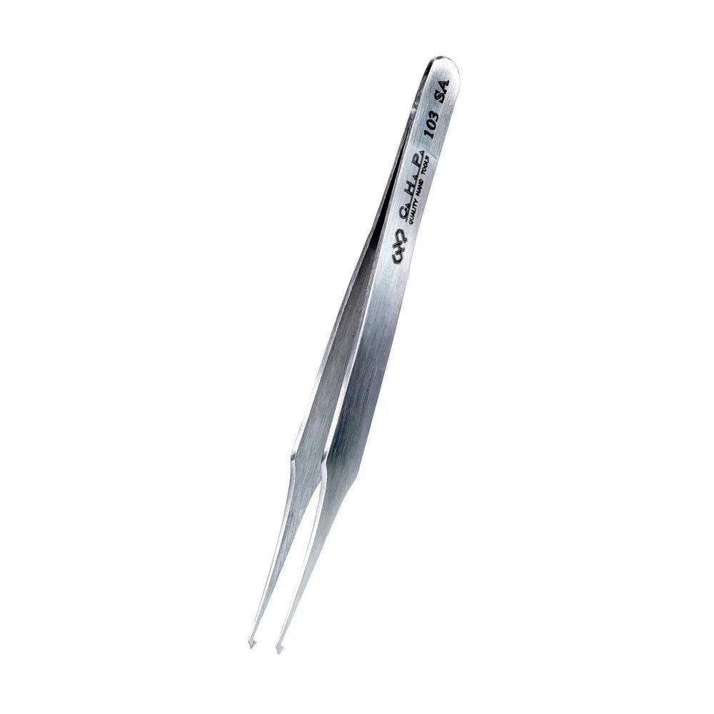 Hakko 103 - SA Flat TipTweezers - KEM - TRON INC.