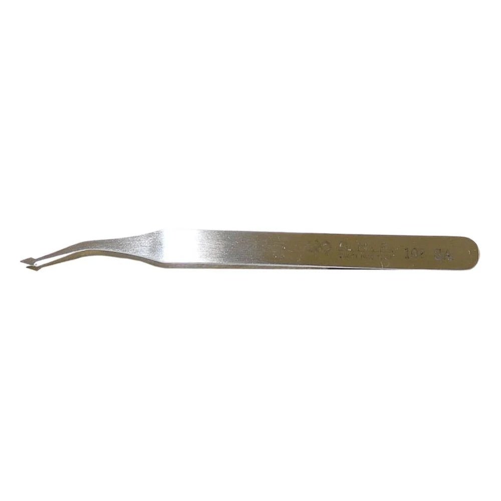 Hakko 108 - SA Flat Tip Tweezers - KEM - TRON INC.