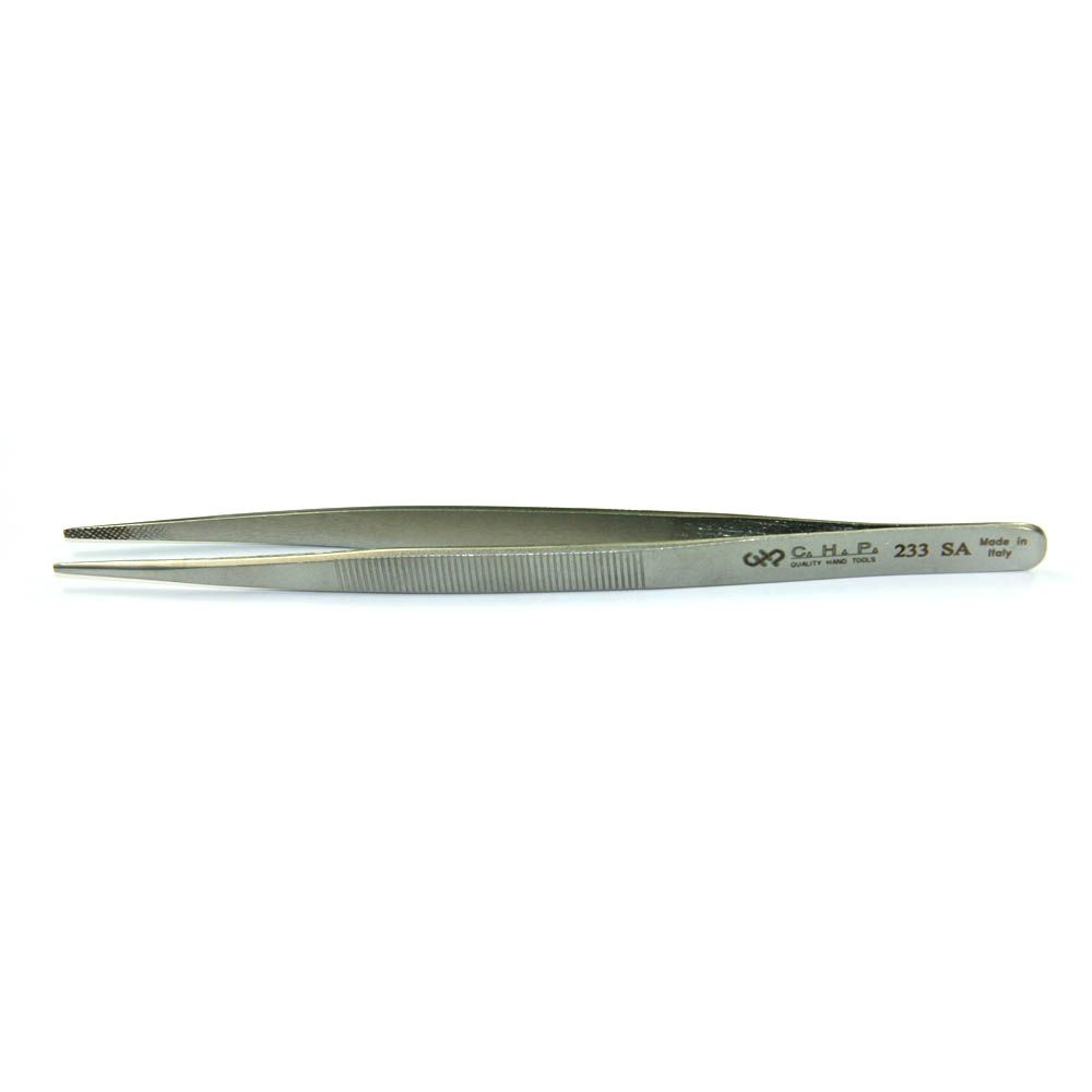 Hakko 233 - SA Rounded Point Tweezers - KEM - TRON INC.