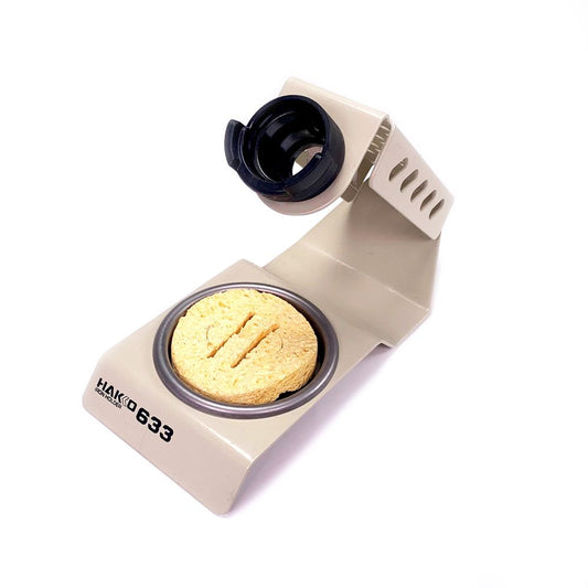 Hakko 633 - 02 Iron Holder with Sponge Tip Cleaner - KEM - TRON INC.