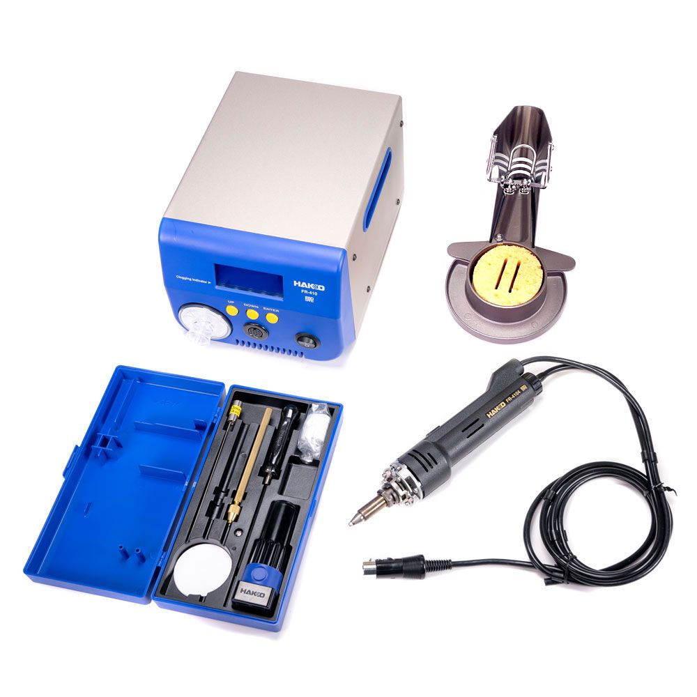 Hakko FR410 - 53 FR - 410 High - Power Desoldering Station with Pencil - Style Desoldering Tool - KEM - TRON INC.