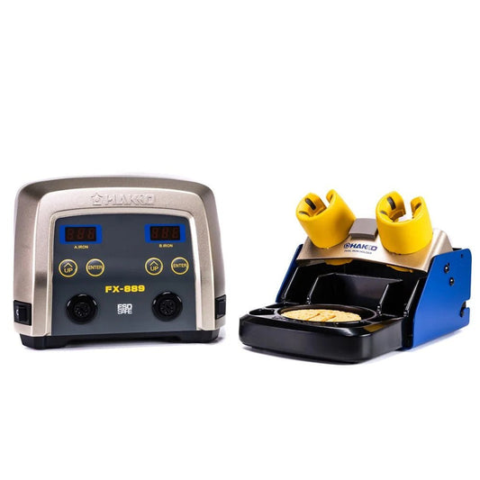 Hakko FX889 - 04/P FX - 889 Dual Port Soldering Station - KEM - TRON INC.
