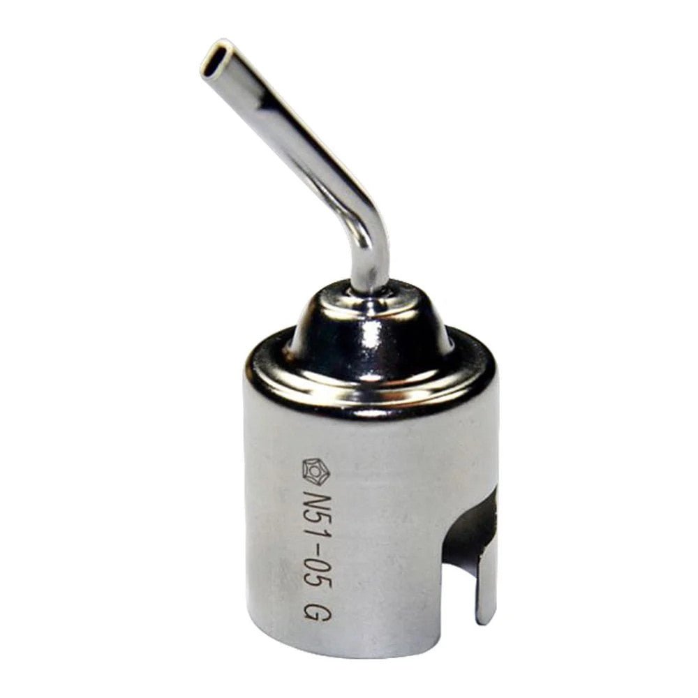 Hakko N51 - 05 Bent Hot Air Nozzle, 1.5 x 3mm - KEM - TRON INC.