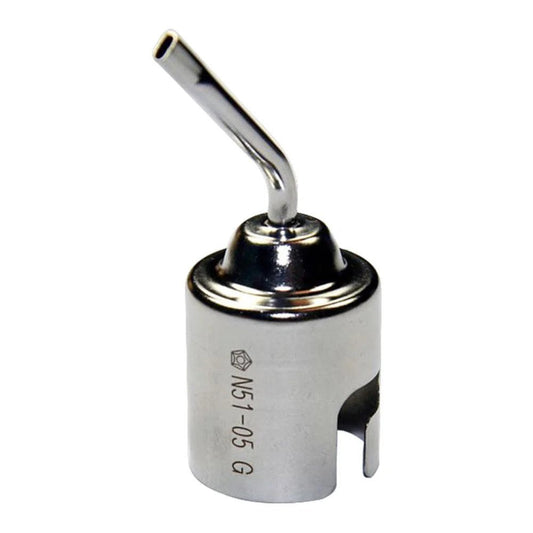 Hakko N51 - 05 Bent Hot Air Nozzle, 1.5 x 3mm - KEM - TRON INC.