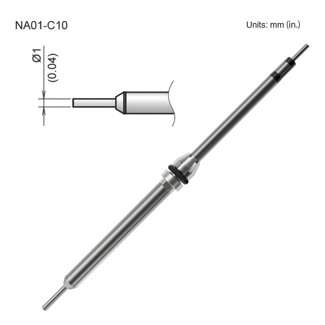 Hakko NA01 - C10 1.0mm Nozzle - KEM - TRON INC.