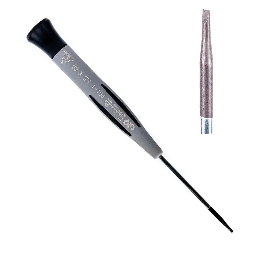 Hakko PG1 - 1 - D, 1.5 x 60 mm Slotted Tip Screwdriver - KEM - TRON INC.