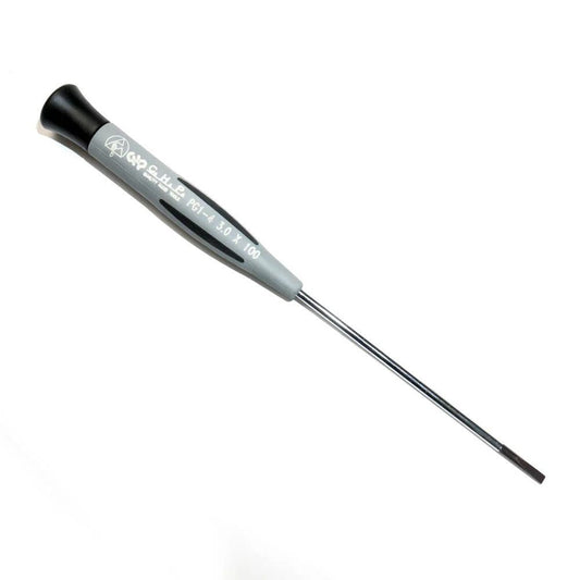 Hakko PG1 - 4 - D, 3.0 x 100 mm Slotted tip Screwdriver - KEM - TRON INC.