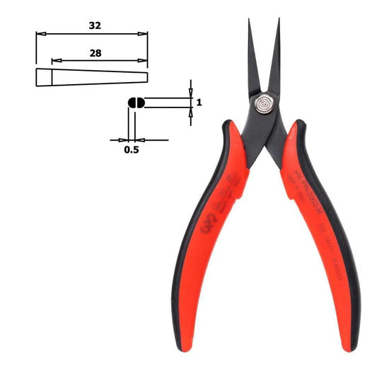 Hakko PN - 2002 - M Pointed Nose Pliers - KEM - TRON INC.