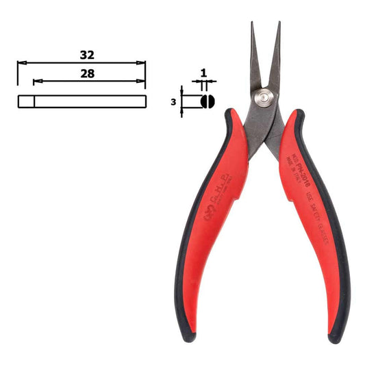 Hakko PN - 2018 Long Nose Pliers - KEM - TRON INC.