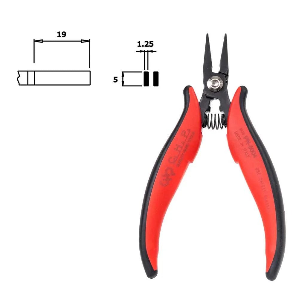 Hakko PN - 5004 Short Flat Nose Pliers - KEM - TRON INC.