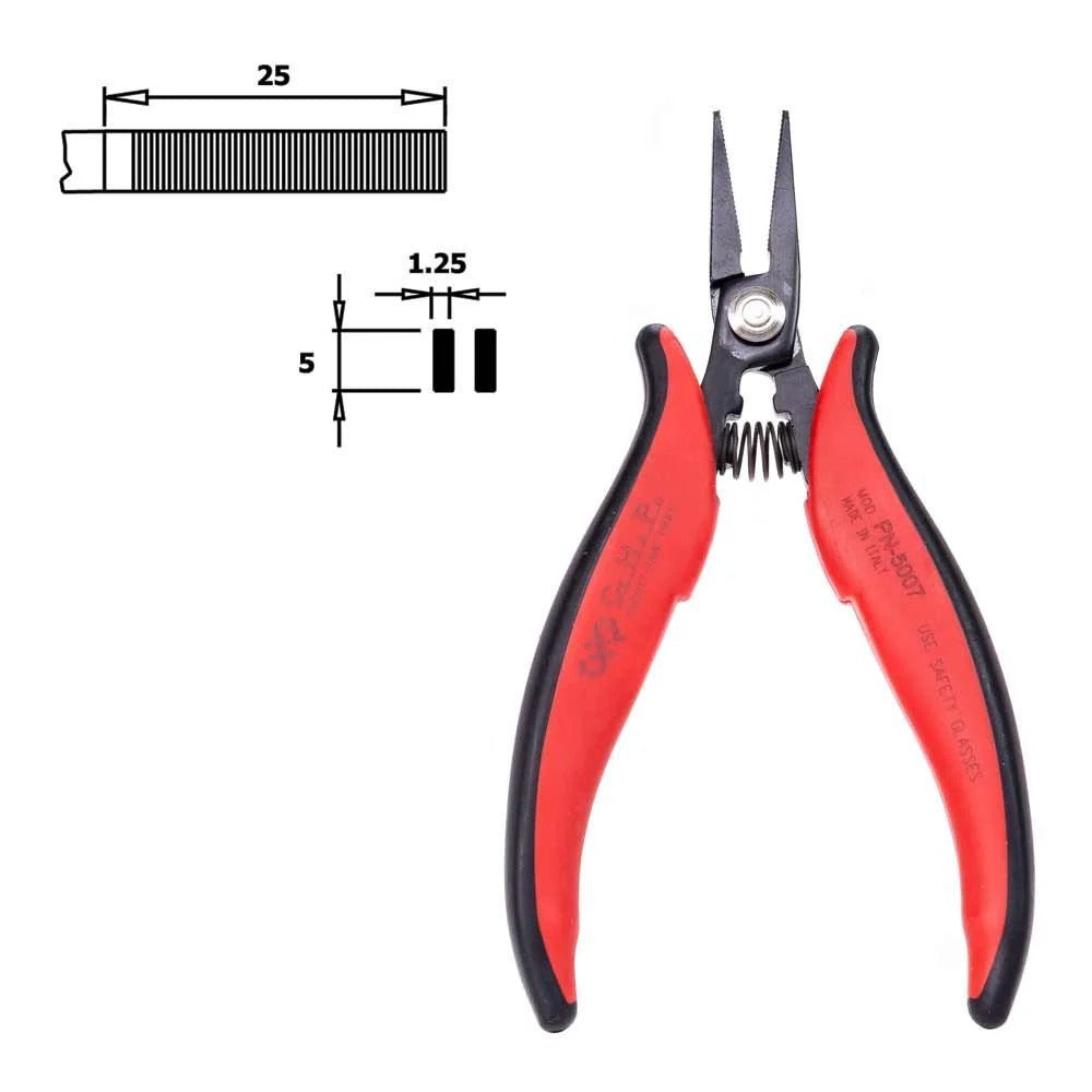 Hakko PN - 5007 Long Flat Nose Pliers - KEM - TRON INC.