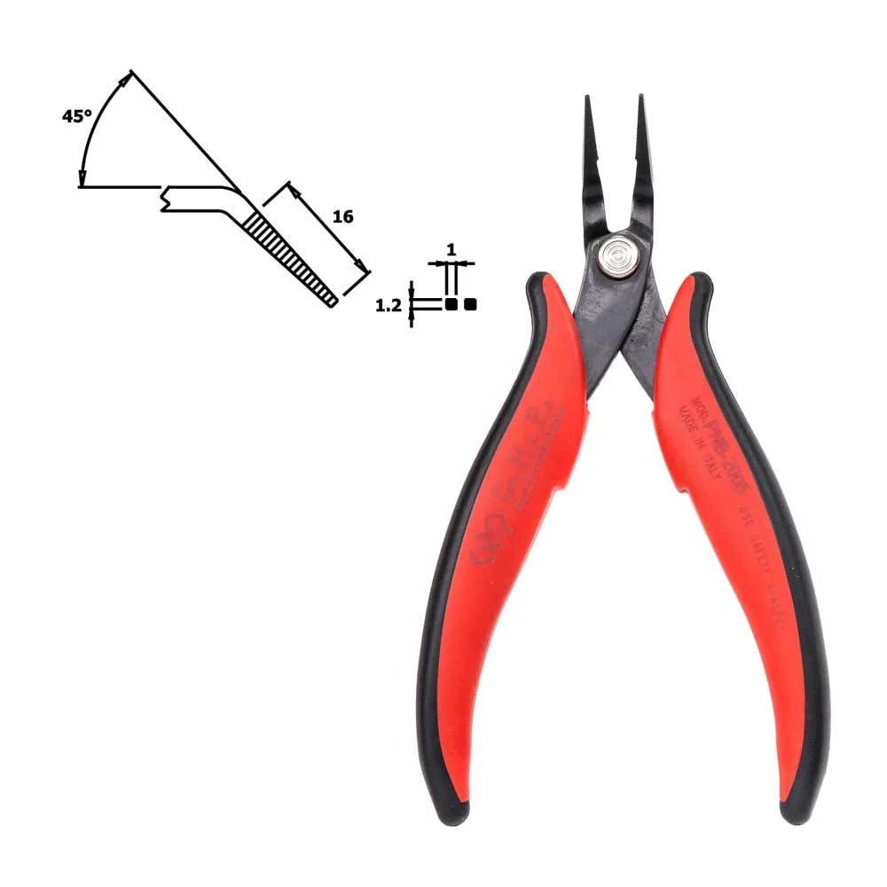 Hakko PNB - 2005 Long Nose Angled Pliers - KEM - TRON INC.