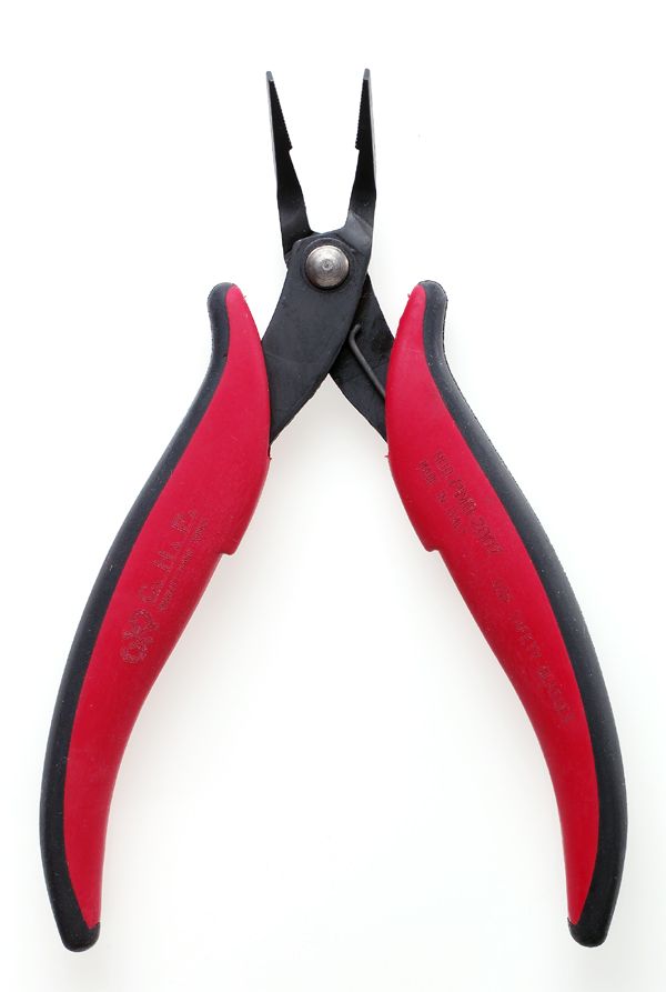 Hakko PNB - 2007 Long Flat Nose Angled Pliers - KEM - TRON INC.