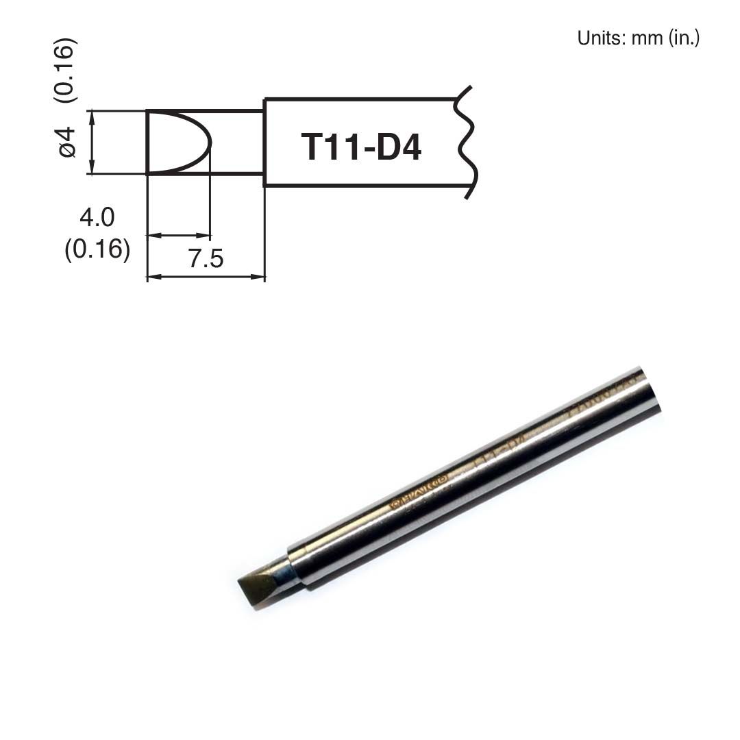 Hakko T11 - D4 Chisel Tip - KEM - TRON INC.