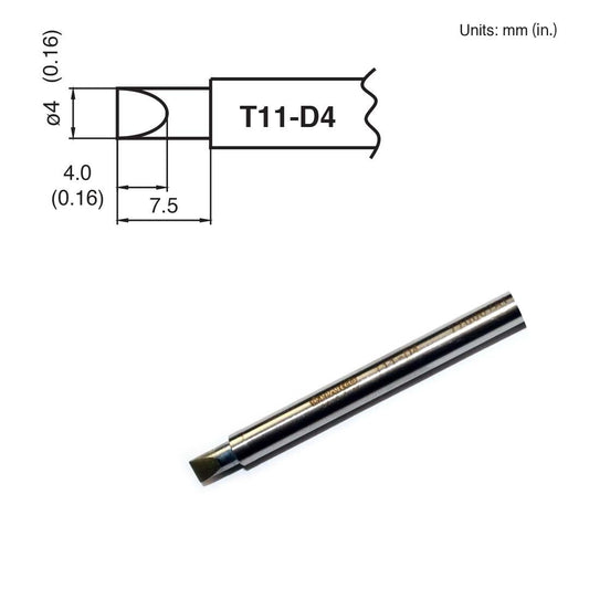 Hakko T11 - D4 Chisel Tip - KEM - TRON INC.