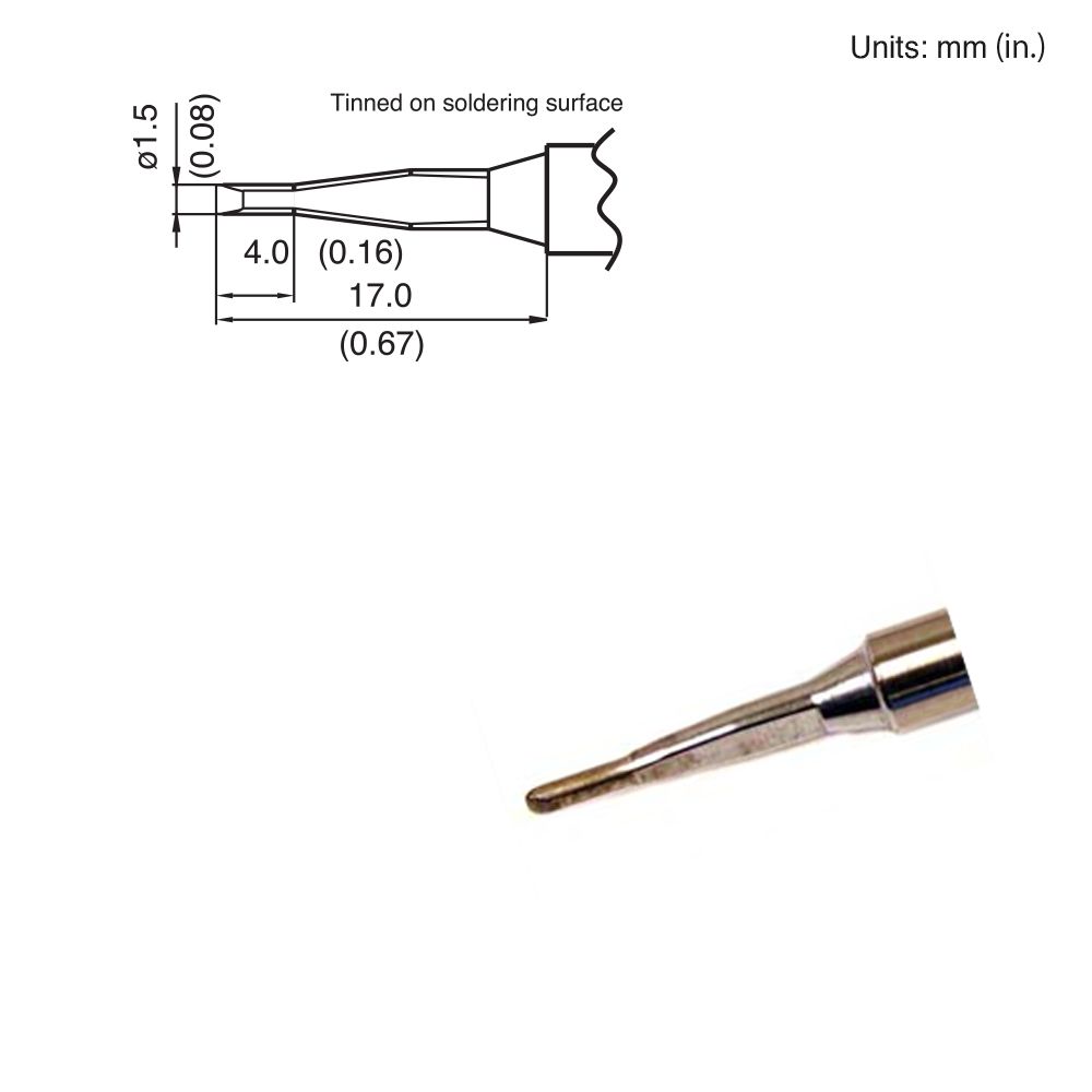Hakko T15 - 1603 Chisel Tip - KEM - TRON INC.