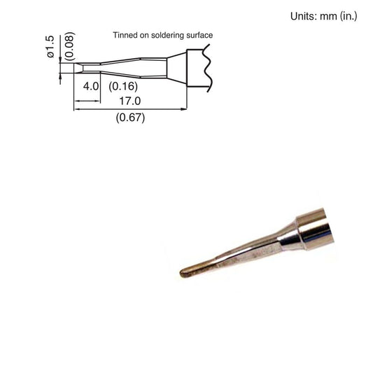 Hakko T15 - 1603 Chisel Tip - KEM - TRON INC.