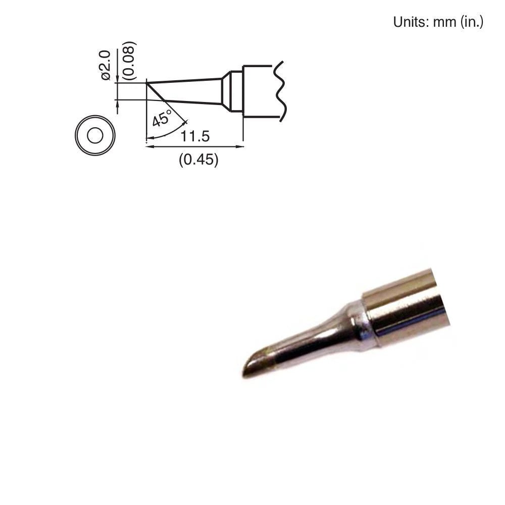 Hakko T15 - BC2 Bevel Tip - KEM - TRON INC.