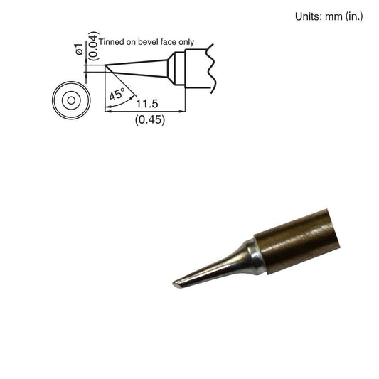 Hakko T15 - BCF1 Bevel Tip - KEM - TRON INC.