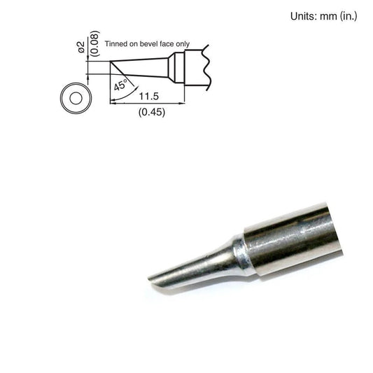 Hakko T15 - BCF2 Bevel Tip - KEM - TRON INC.