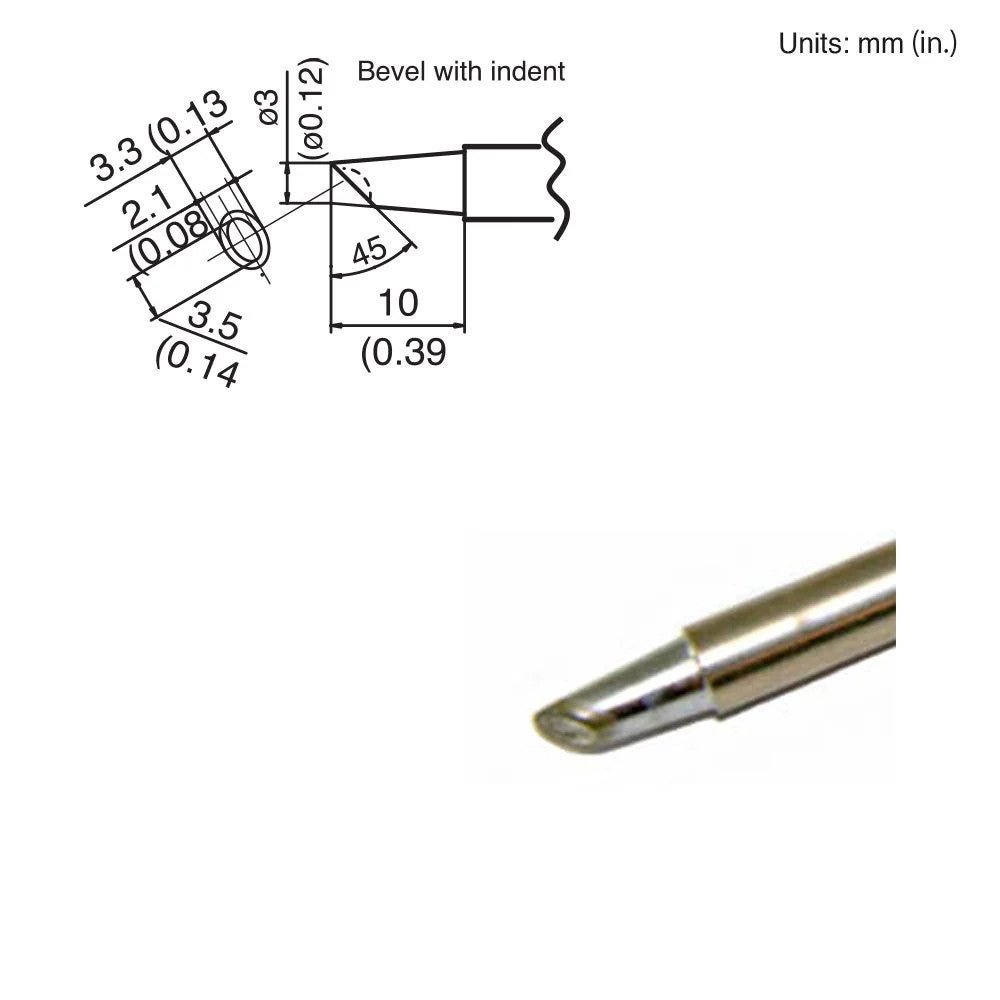 Hakko T15 - BCM3 Bevel Tip - KEM - TRON INC.