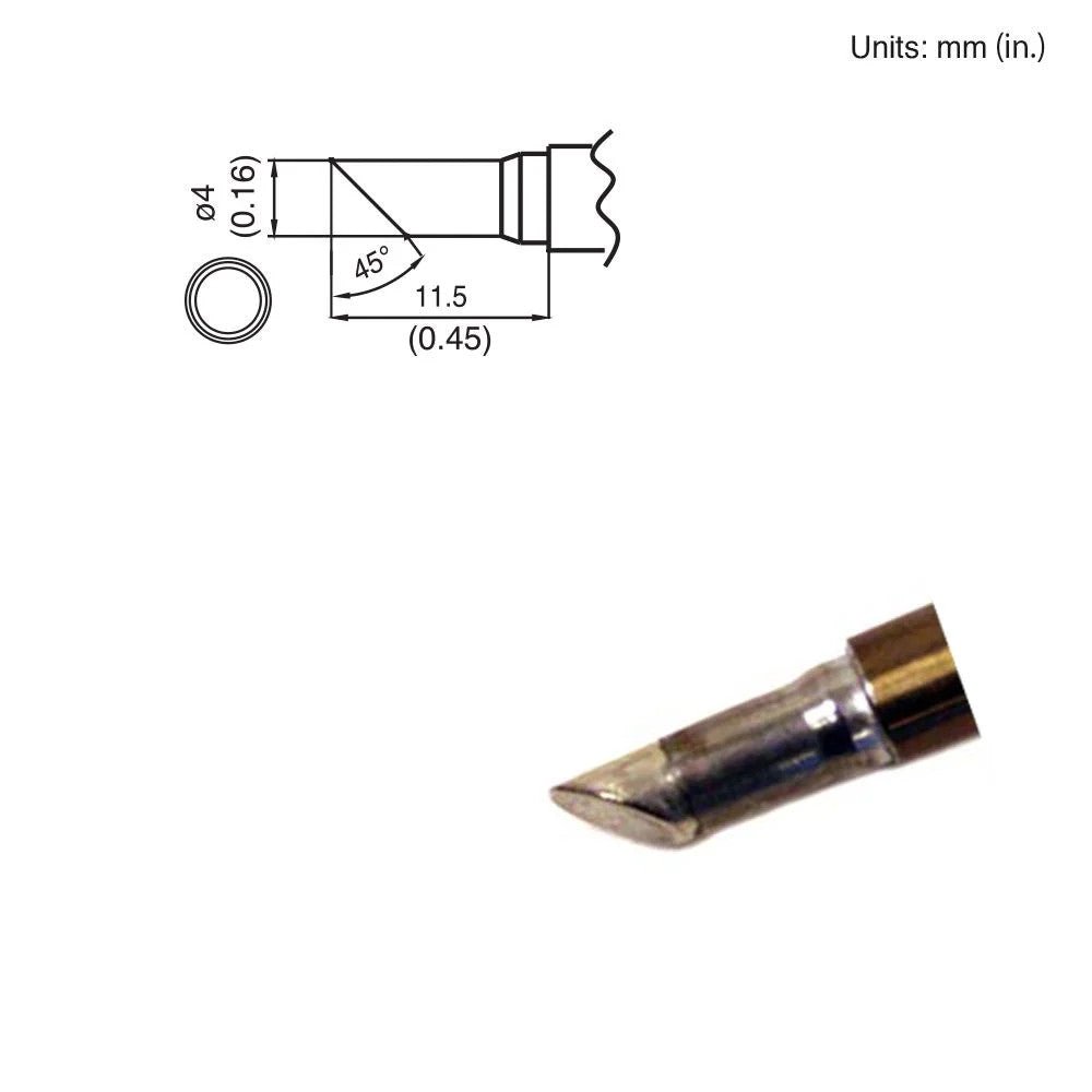 Hakko T15 - C4 Bevel Tip - KEM - TRON INC.