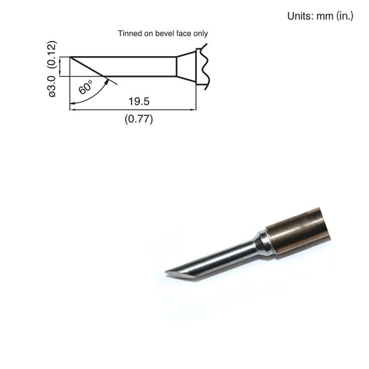 Hakko T15 - CF3 Bevel Tip - KEM - TRON INC.