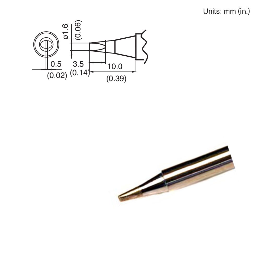 Hakko T15 - D16 Chisel Tip - KEM - TRON INC.