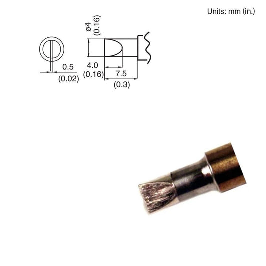 Hakko T15 - D4 Chisel Tip - KEM - TRON INC.