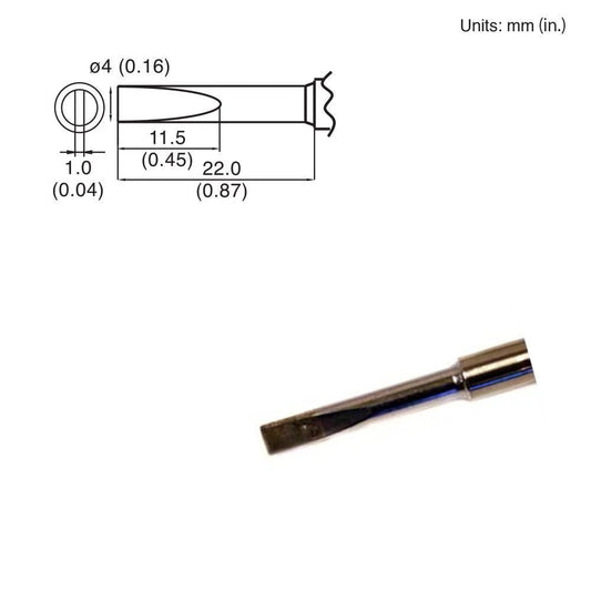 Hakko T15 - DL4 Chisel Tip - KEM - TRON INC.