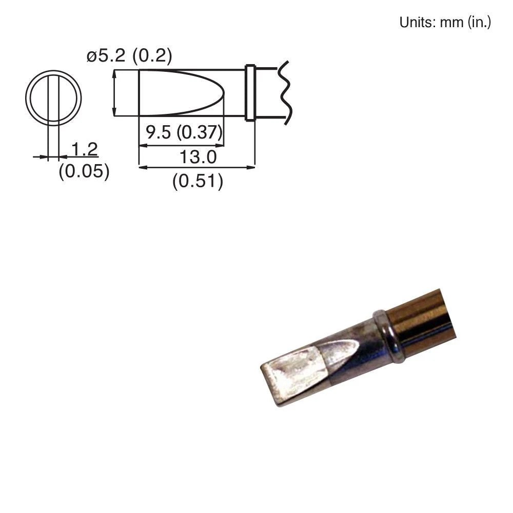 Hakko T15 - DL52 Chisel Tip - KEM - TRON INC.