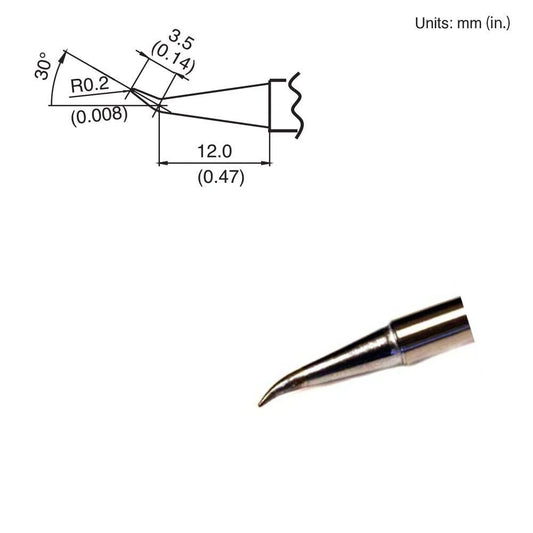 Hakko T15 - J02 Bent Tip - KEM - TRON INC.