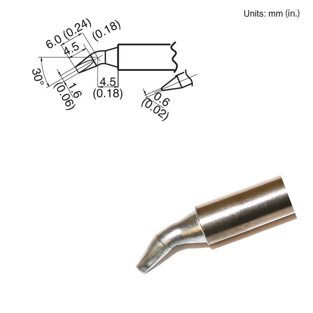 Hakko T15 - JD16 Bent Chisel Tip - KEM - TRON INC.