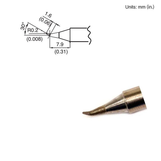 Hakko T15 - JS02 Bent Tip - KEM - TRON INC.
