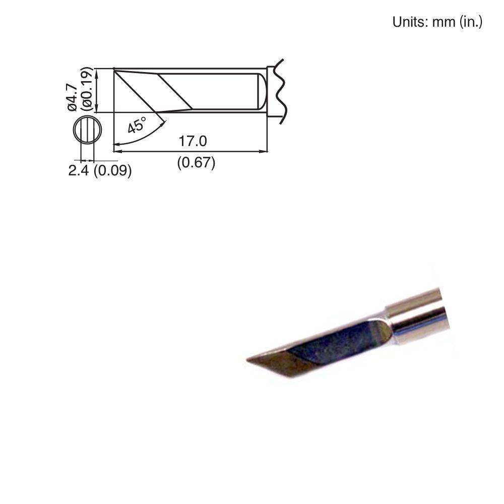 Hakko T15 - KF Knife Tip - KEM - TRON INC.