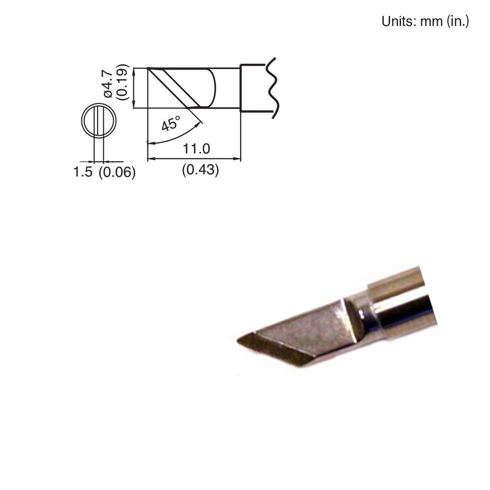 Hakko T15 - KL Knife Tip - KEM - TRON INC.